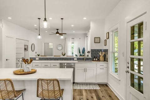 Unit A Kitchen: 2 Islands w/ Bar Height Seating