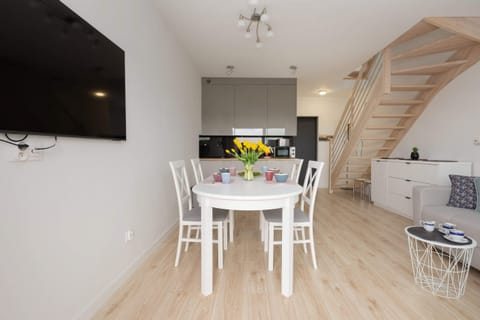 Modern TV in the apartment. 