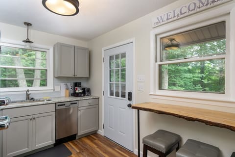 Custom breakfast bar seating for 2.