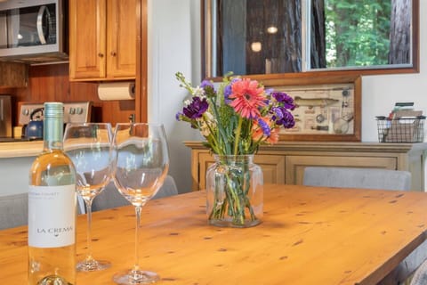 Enjoy and gaze out on the majestic redwoods