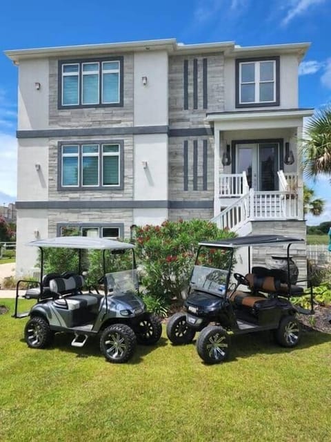 2 free golf carts to use while enjoying your stay.  1 gas, 1 electric. 