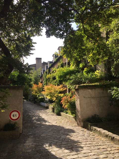 View of the private path