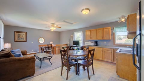 Marigold is a second floor apartment with quiet neighbors on either side.