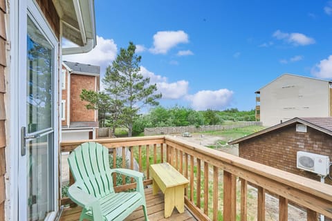 View from upstairs deck facing West toward the ocean