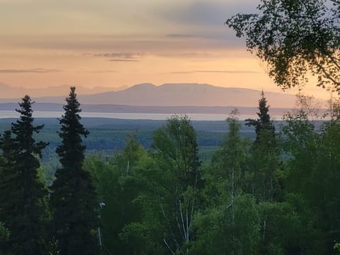 Land of the midnight sun! View of Sleeping Lady.