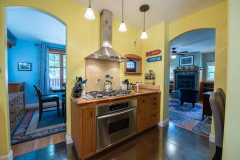 Stove in the kitchen