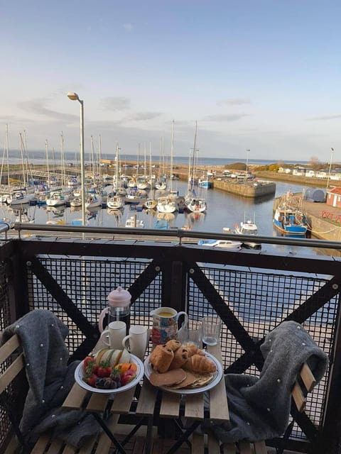 Amazing view from balcony over Nairn Harbour 