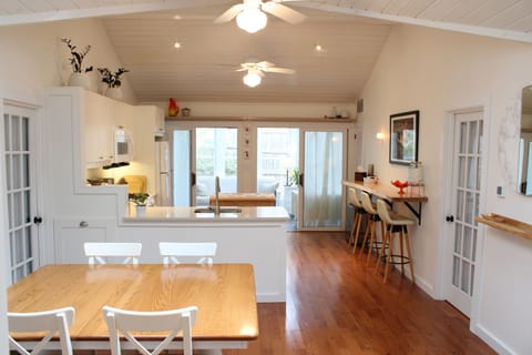 The original 1955 cottage. View from the front room.