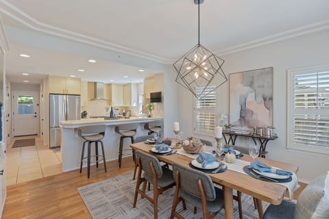 Dining Area Next to the Kitchen Seats 8