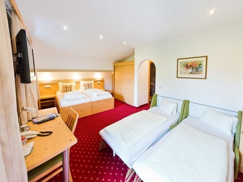 Triple room, shower, WC, mountain side - Hotel Sportalm Hintermoos House in Salzburgerland