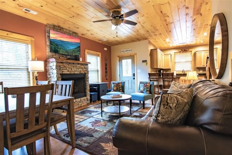Main living, dining area