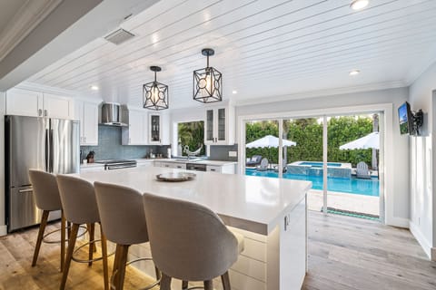 Kitchen View From Living Room