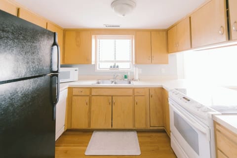 Fully loaded kitchen which offers everything you need for a stay at the beach.
