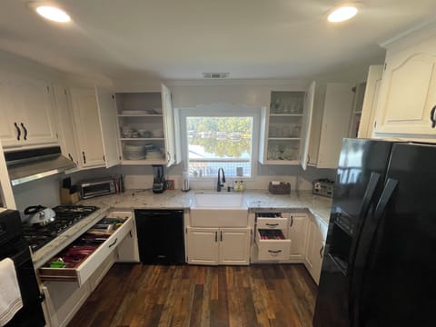 Kitchen includes oven stove, top, mini oven, microwave countertop icemaker +