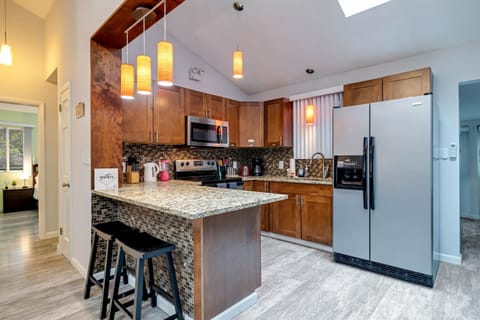 Cook up a meal in the fully equipped kitchen, perfect for all your dining needs.