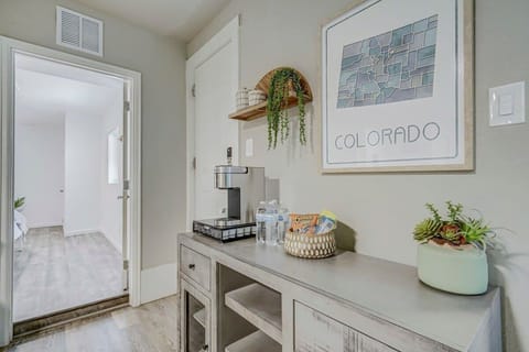 We have some great coffee shops that are just minutes away (even within walking distance!), but don’t hesitate to make a fresh cup of coffee first thing in the morning and grab some of the creamer from the fridge too!