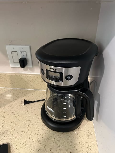 Coffee maker and Cell phone charger 