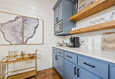 Delight in the details of our fully-equipped kitchen, where the joy of cooking meets the warmth of country living.