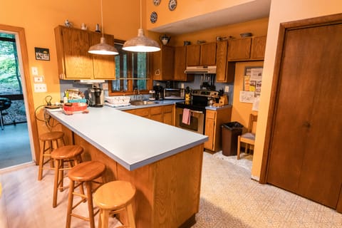 Kitchen with Bar Stools