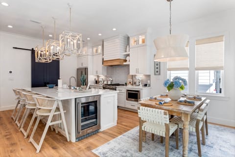 Dining area plus bar seating