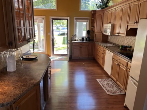 Fully stocked kitchen