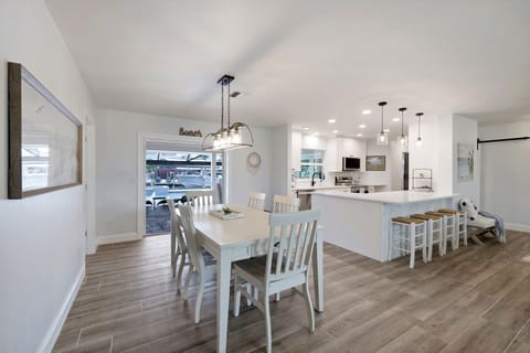 Plenty of space for family meals, game nights, and planning tomorrow's beach adventures