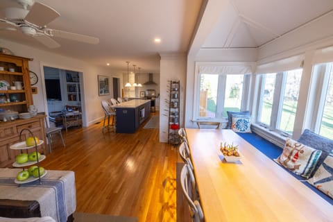 Expansive living area enough for two families.