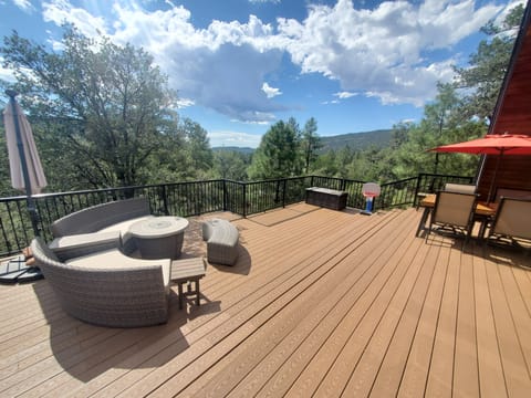 Spacious Deck with an UNBELIEVABLE View (no filter or editing needed)