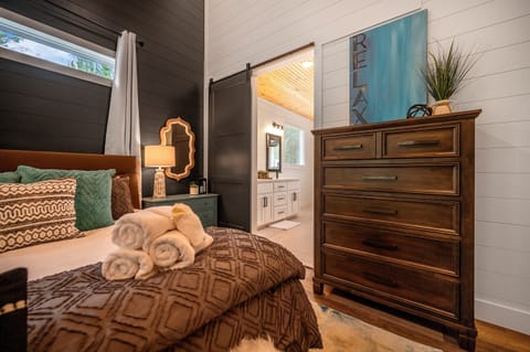 Each bedroom has a dresser for storing clothes - perfect for longer stays