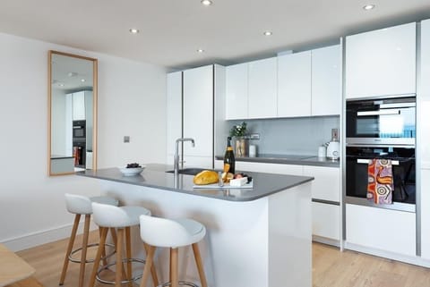 Kitchen at 3 The Bay, Cawsand, Cornwall