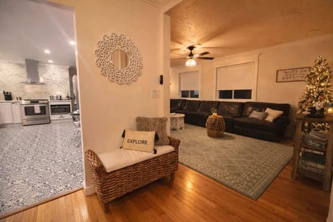 Living room view from hallway. 