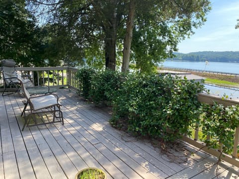 Deck off of screened porch