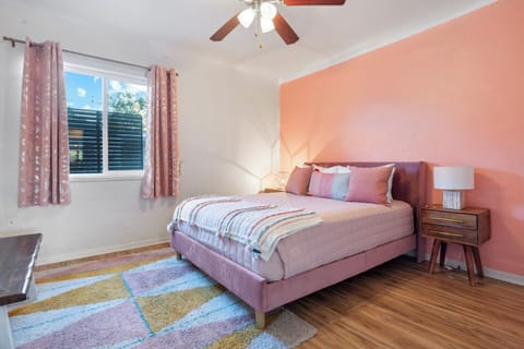 Relax in style in this comfortable queen bed in bedroom #2.