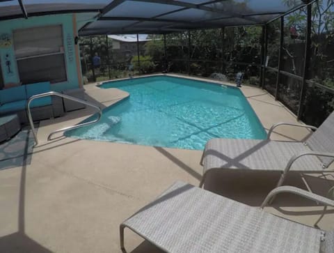 heated salt water pool