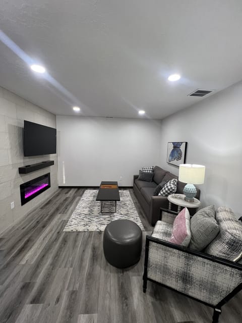 Living Room on the Main Floor.
Flows into the dining, kitchen and deck areas.
