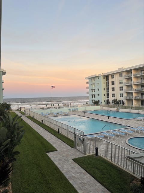 Updated complex with all new paver deck around pools,walkways and sundeck.