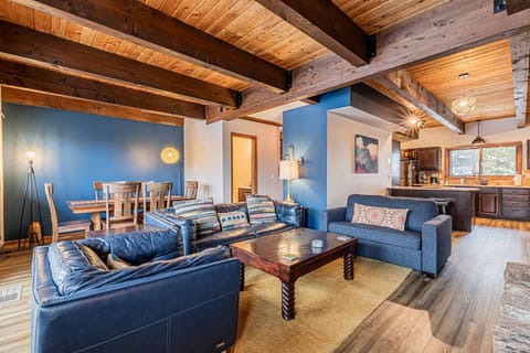 Lots of living room space to spread out but also open floor plan to be together