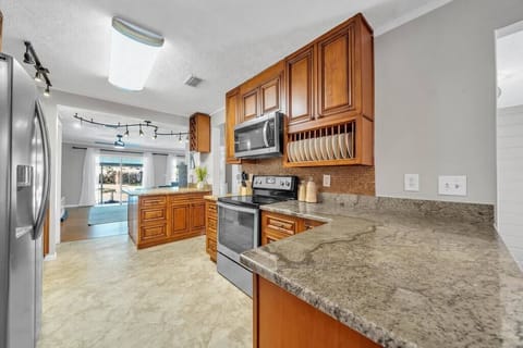 Fully stocked kitchen 