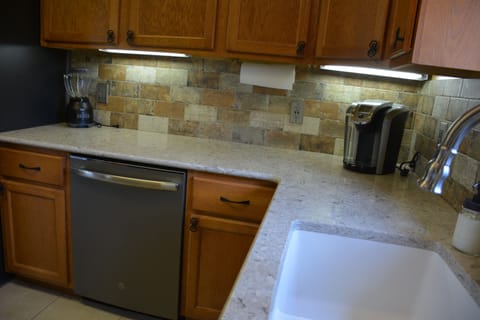 Blender, Keurig coffee pot, crock pot, pots, etc