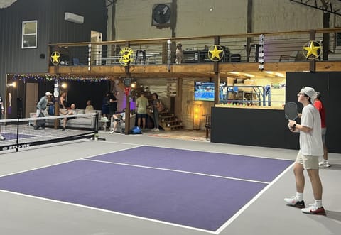 2 indoor pickleball courts included with every stay from check in to checkout!