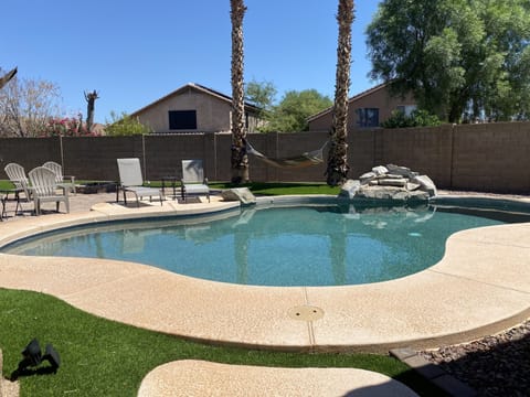 Relax on a sunny lounger or hammock.