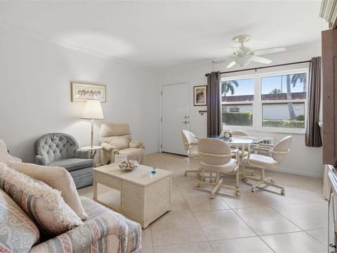 living room and dining area