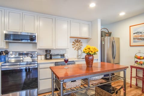 The kitchen is newly remodeled and updated