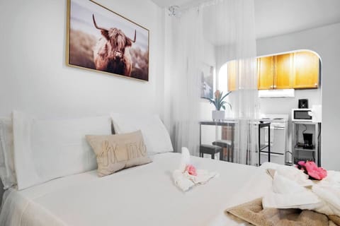 Lovely place to call home, full bed, nice lighting, and a gresat location.