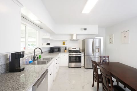 Fully equipped kitchen and Dining area.