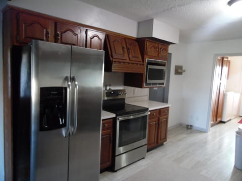 kitchen with stainless steel appliances