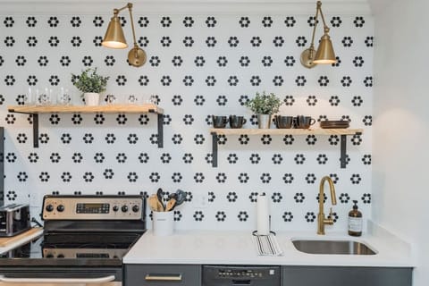 Fully equipped kitchen for all of your cooking needs! Regular drip coffee machine, along with a Keurig coffee maker.