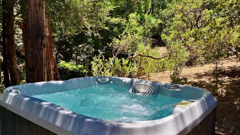 Now with a hot tub just around the back of the home! Scenery and a hot soak, the only thing you'll need!