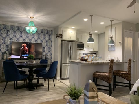 Kitchen and dining area