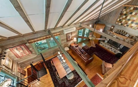 Loft looking down to main area